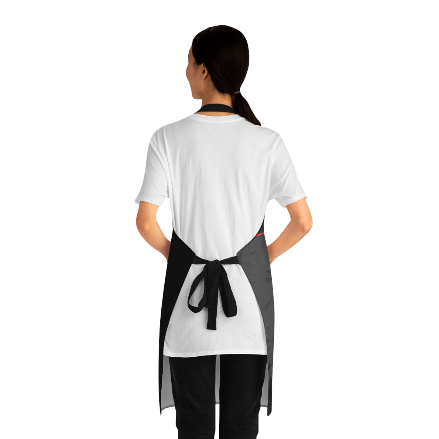 Printed Apron with Pockets — "Real Heat Only"