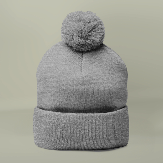 Pom-Pom Knit Cap Design (Embroidery)