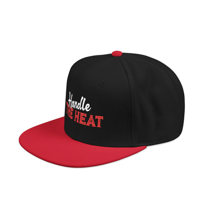 Embroidered Snapback Hat — 'Handle the Heat'
