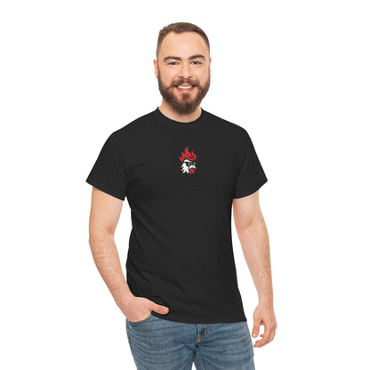Printed Tee — "Feel The Kick" (Black)