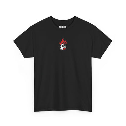 Printed Tee — "Feel The Kick" (Black)