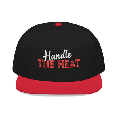 Embroidered Snapback Hat — 'Handle the Heat'