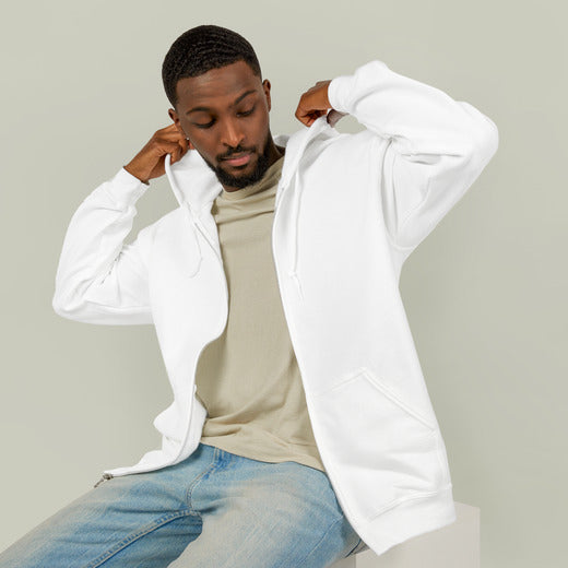 Unisex Heavy Blend™ Full Zip Hooded Sweatshirt Design (Embroidered)