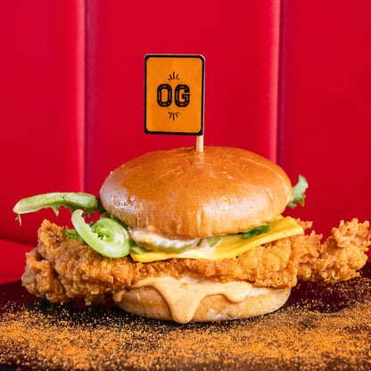 Burger Flag Stickers