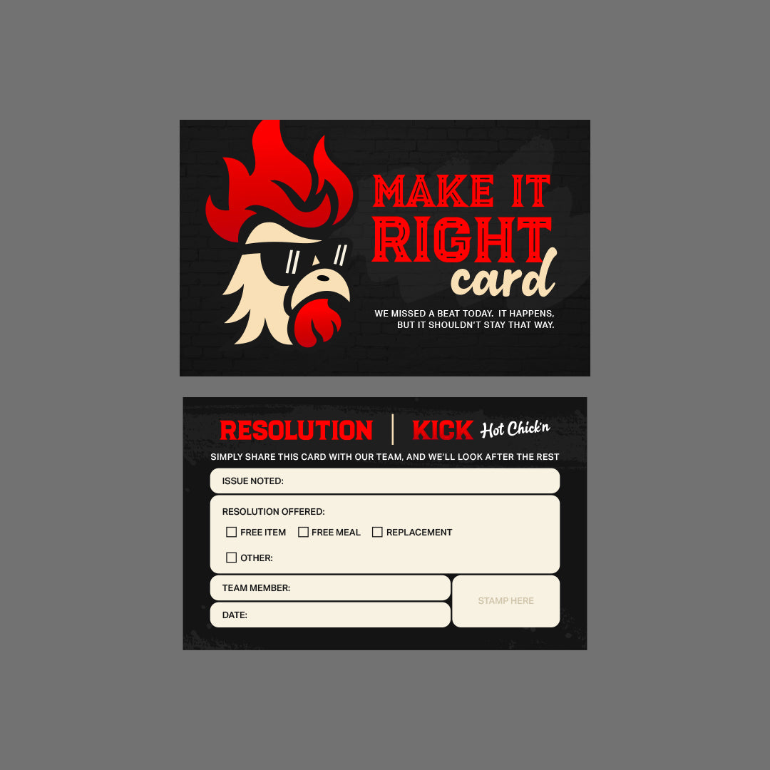 Make it right card - 200 units