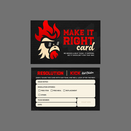 Make it right card - 200 units