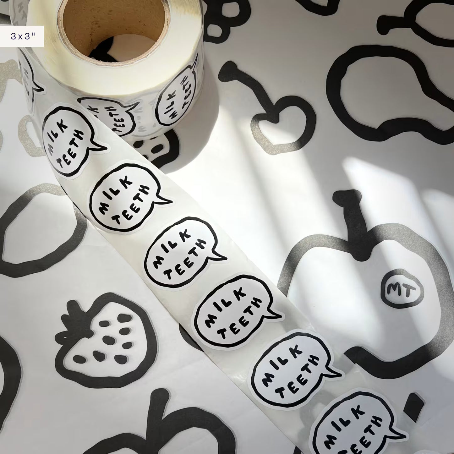 Custom Die Cut Sticker Roll Design