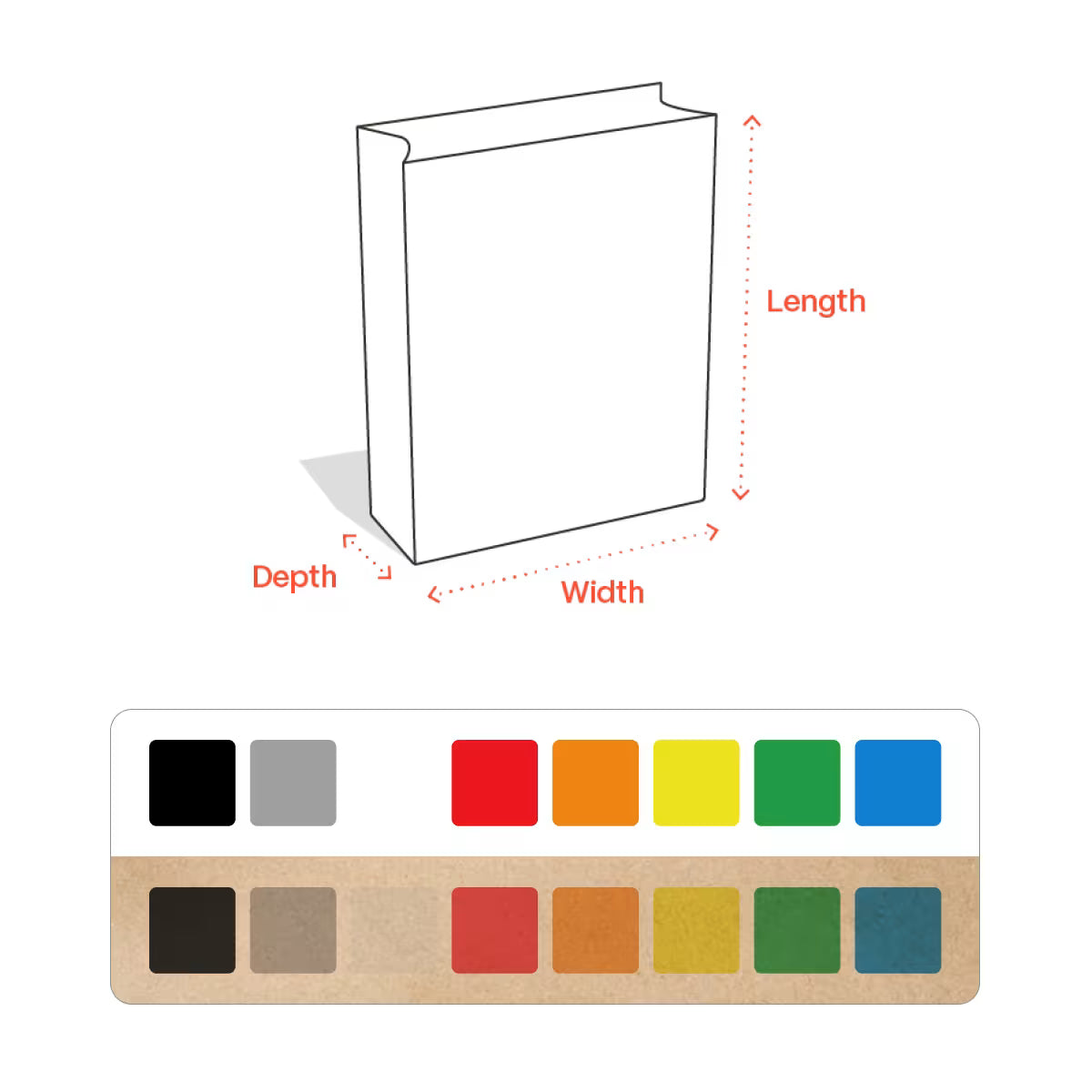 Custom Kraft SOS Bag Design