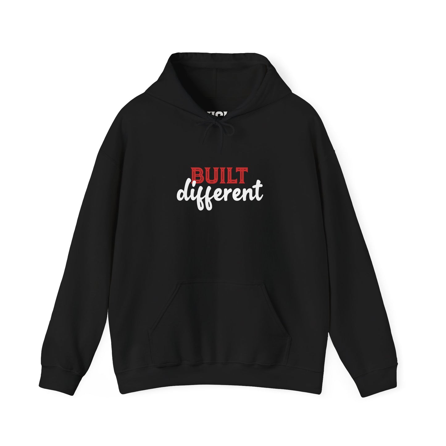 Printed Hoodie — 'Built Different'